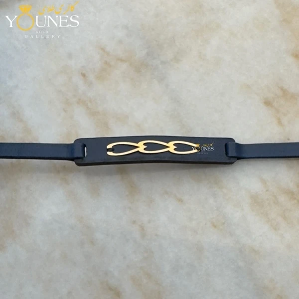 دستبند طلا زنانه چرم قلب فانتزی